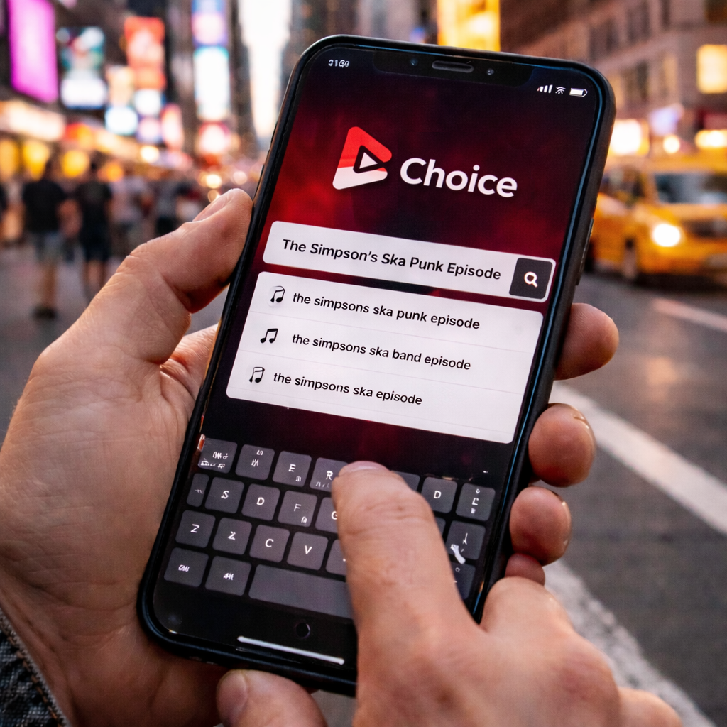 Person searching for content